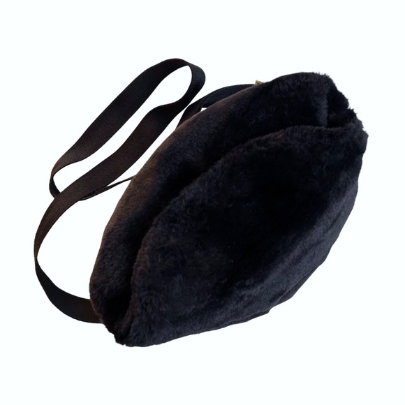 NWOT NERDY Furry & Fluffy Crossbody Tote Bag - Picture 5 of 9